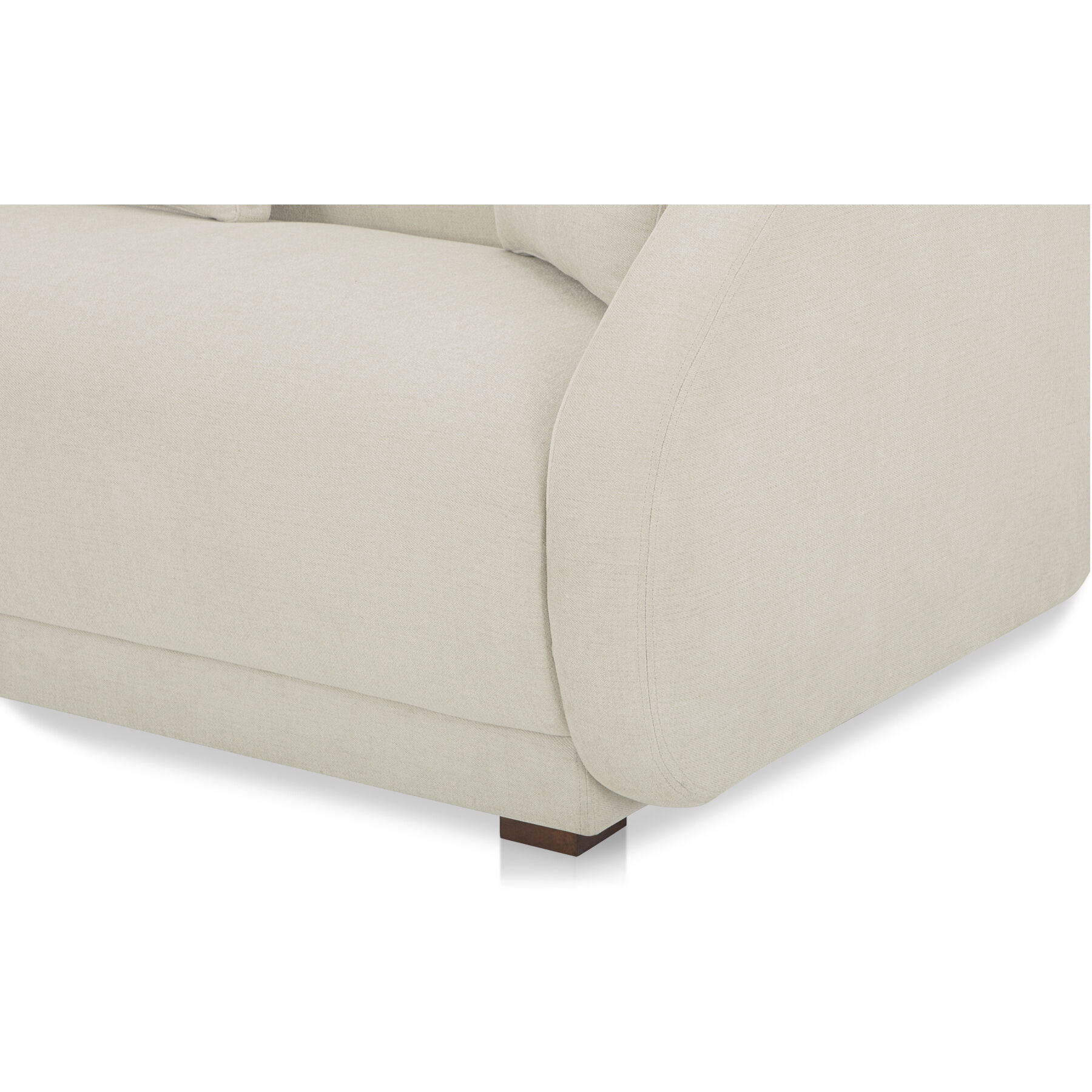 Fraser White Right Arm Facing Sofa